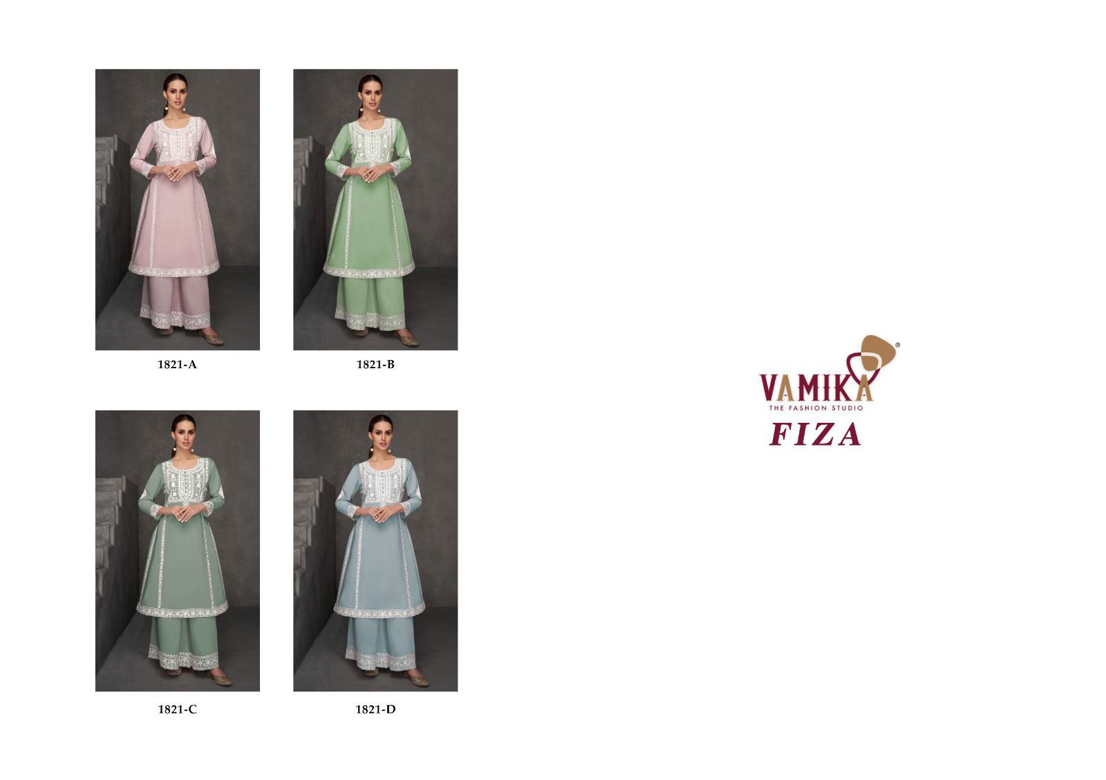 Fiza By Vamika Nx Designer Roman Silk Anarkali Kurtis With Bottom Wholesale Shop In Surat